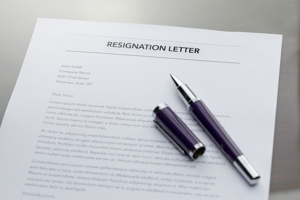 Format of Resignation Letter