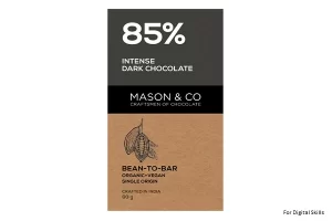 Mason & Co. Intense 85% Dark Organic Chocolate Bar