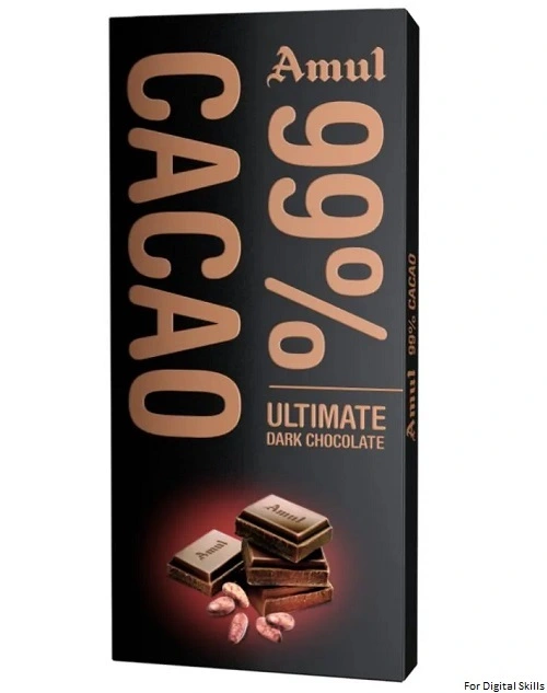 Amul 99% Cacao Chocolate