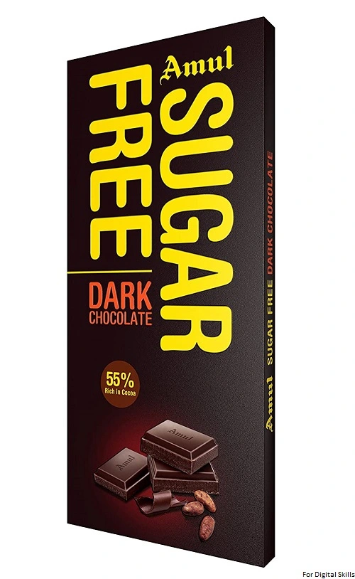 Amul Sugar-free Dark Chocolate